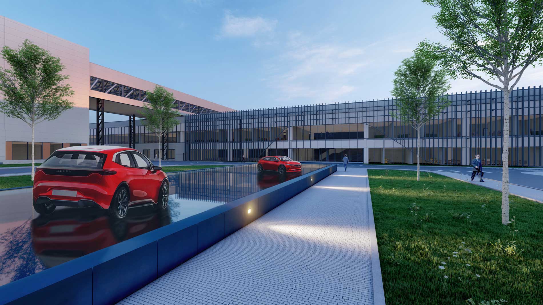 Tak będzie wyglądała fabryka Izera. W drugiej połowie Listopada ElectroMobility Poland ogłosi dostawcę platformy dla Izery